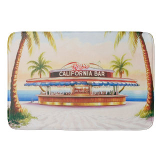Bathroom beach theme  bath mat