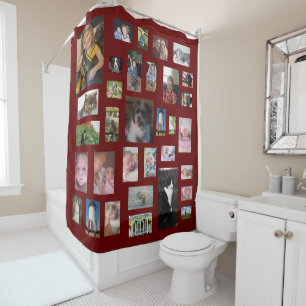 Bathroom Décor Personalised Photo Shower Curtain