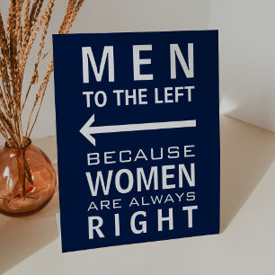 Bathroom Direction Sign Funny Toilet Tabletop Sign