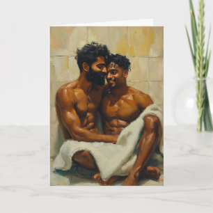 Bathroom Embrace After Shower Card