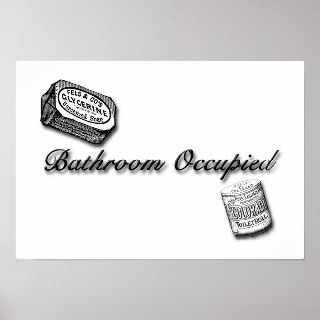 Bathroom Occupied Sign (Front)