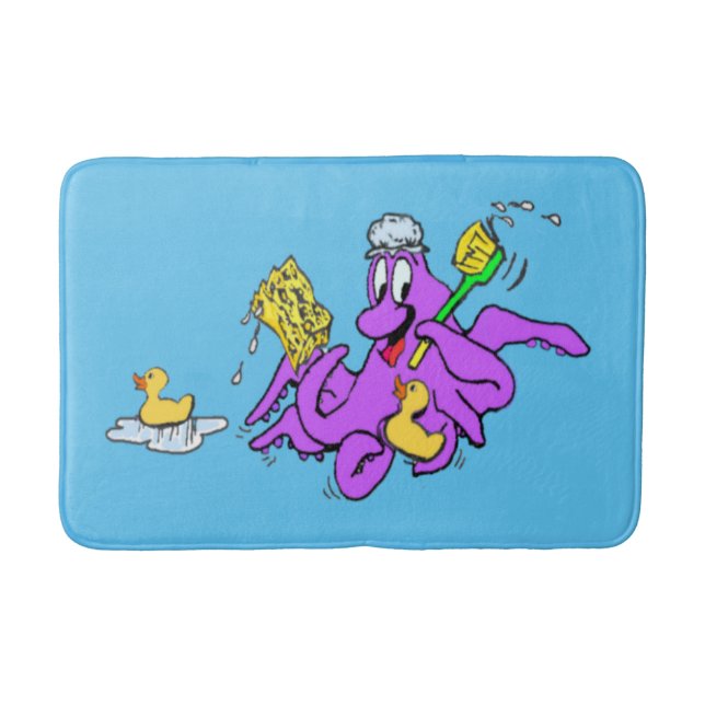 Bathroom Octopus Bathmat (Front)