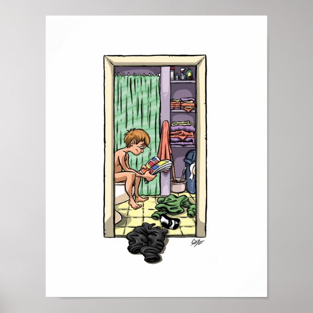 Bathroom Reading Poster (Front)