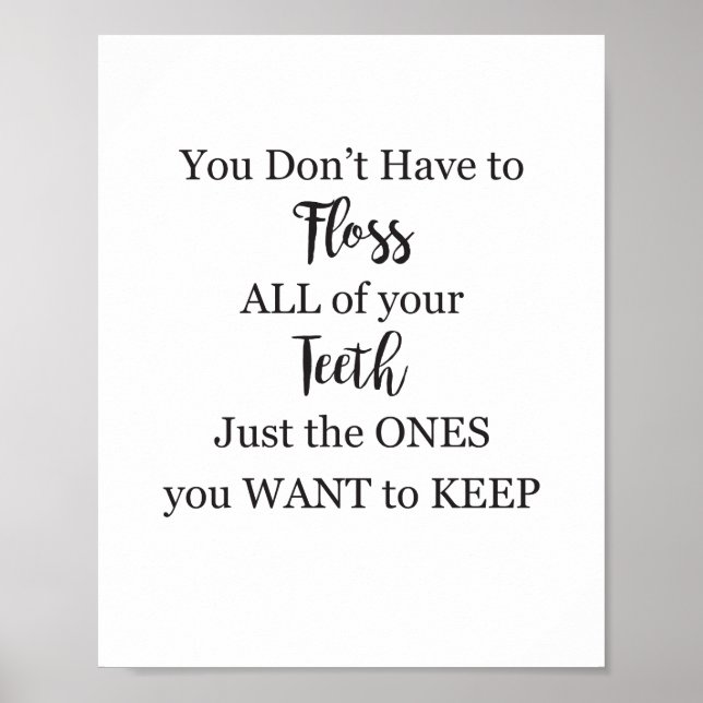 Bathroom Sign Brush your Teeth (Front)