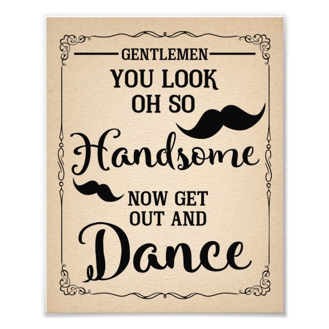 BATHROOM SIGN FOR MEN party or wedding (Front)