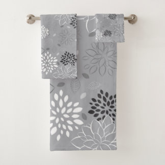 Bathroom Towel Set, Minimalist Pattern