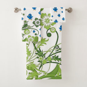 Bathroom Towel Sets Birds