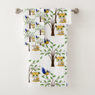 Bathroom Towel Sets Birds