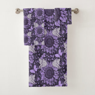 Bathroom Towel Sets Butterflies
