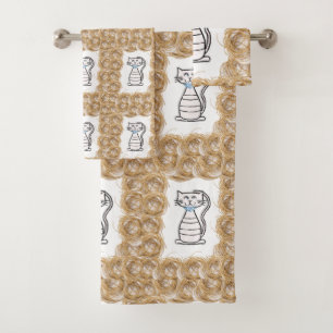 Bathroom Towel Sets Cat