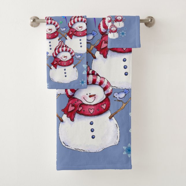 Bathroom Towel Sets Christmas (Insitu)