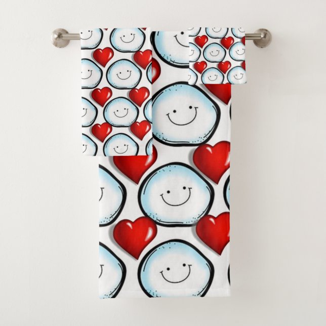 Bathroom Towel Sets Christmas (Insitu)