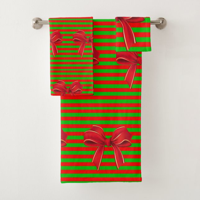 Bathroom Towel Sets Christmas (Insitu)