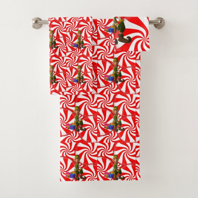 Bathroom Towel Sets Christmas (Insitu)