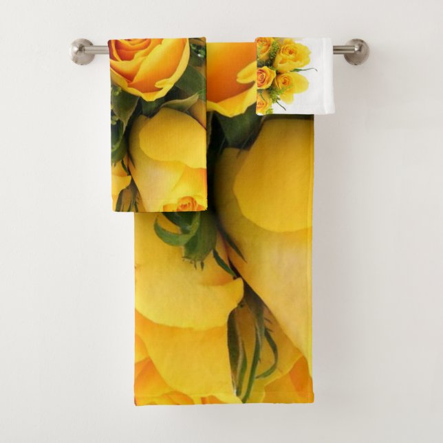 Bathroom Towel Sets Floral (Insitu)