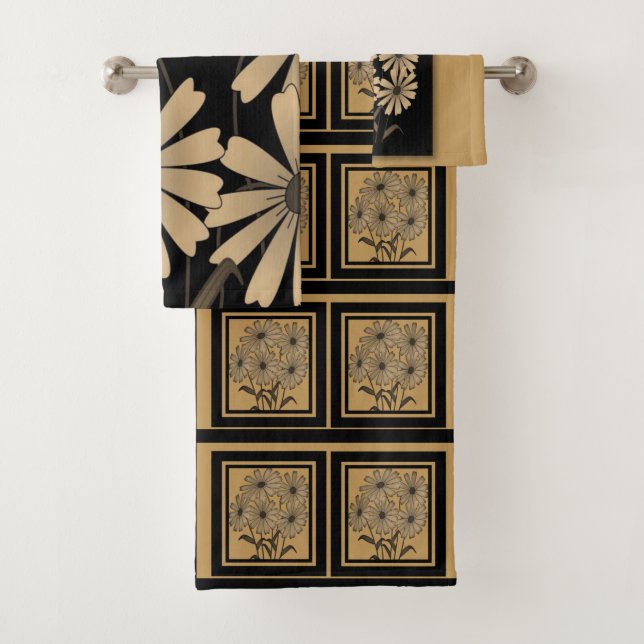 Bathroom Towel Sets Floral (Insitu)