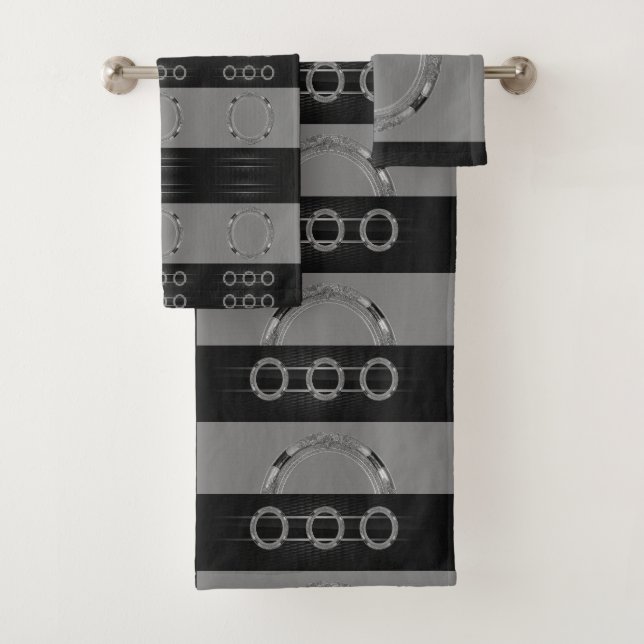 Bathroom Towel Sets Grey (Insitu)