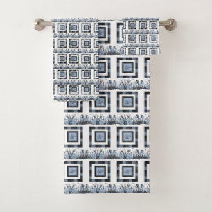 Bathroom Towel Sets Plaid