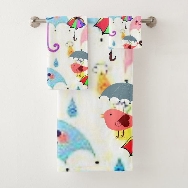 Bathroom Towel Sets Rain (Insitu)