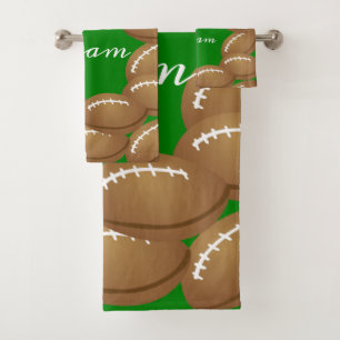 Bathroom Towel Sets Sports Football