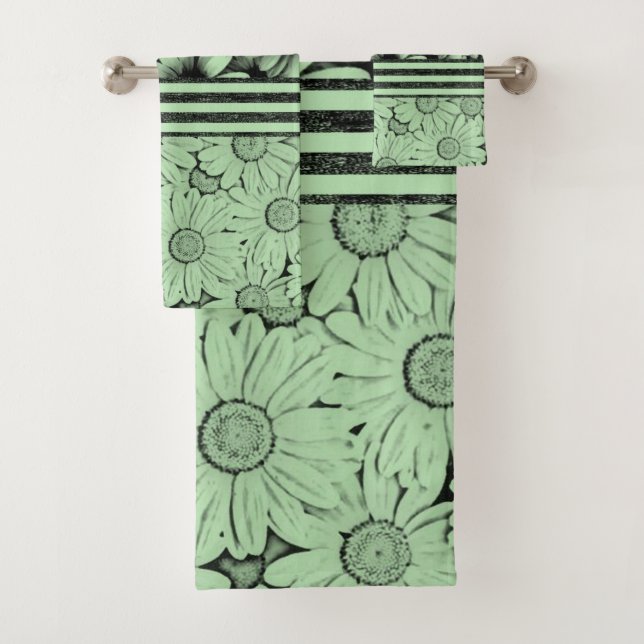 Bathroom Towel Sets Sunflowers (Insitu)