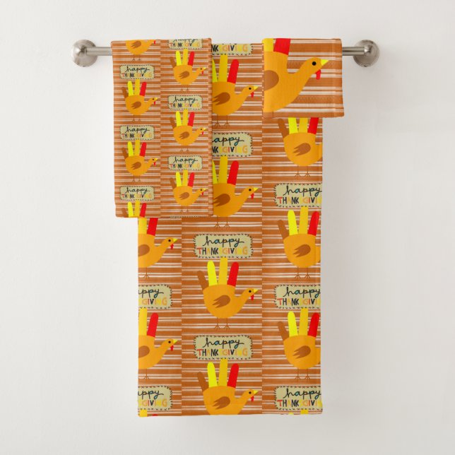 Bathroom Towel Sets Thanksgiving (Insitu)