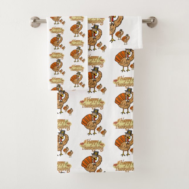 Bathroom Towel Sets Thanksgiving (Insitu)