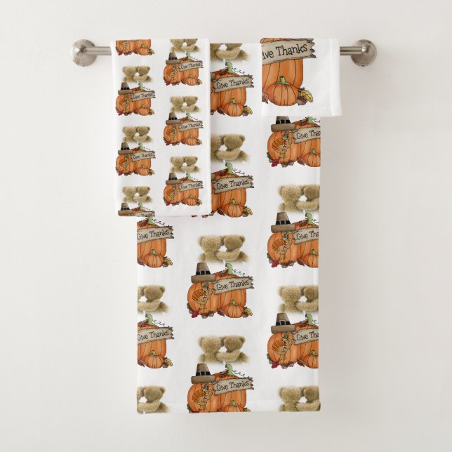 Bathroom Towel Sets Thanksgiving (Insitu)