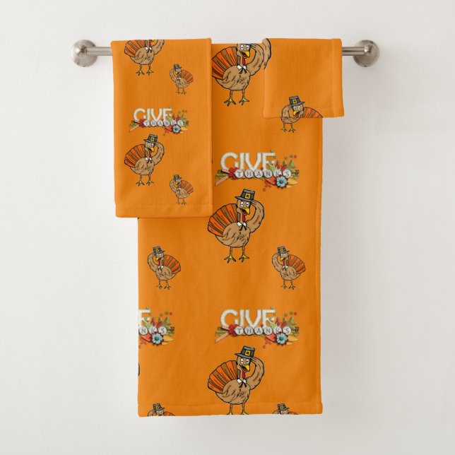 Bathroom Towel Sets Thanksgiving (Insitu)