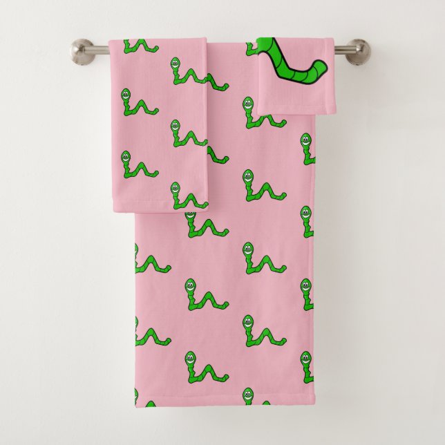Bathroom Towel Sets Worms (Insitu)