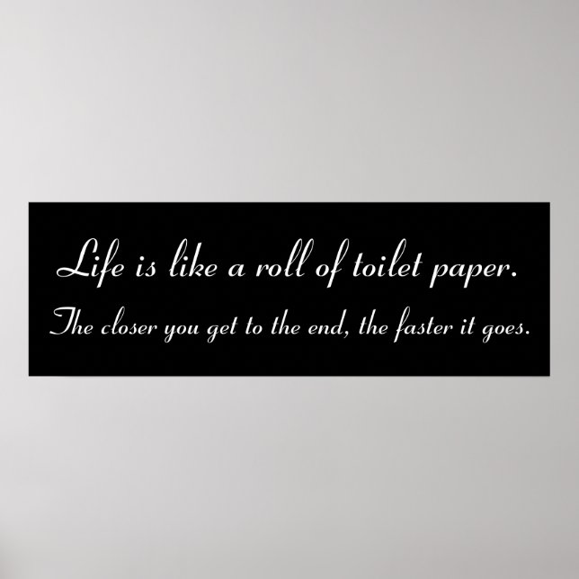 Bathroom Wall Art/Wisdom Poster (Front)