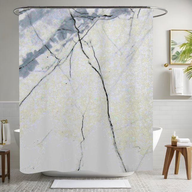 Bathroom White Shower Curtain Style 2 (Creator Uploaded)