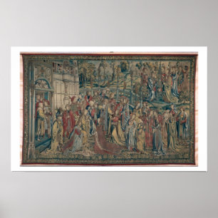 Bathsheba ordered to the Palace, Tapestry of David Poster