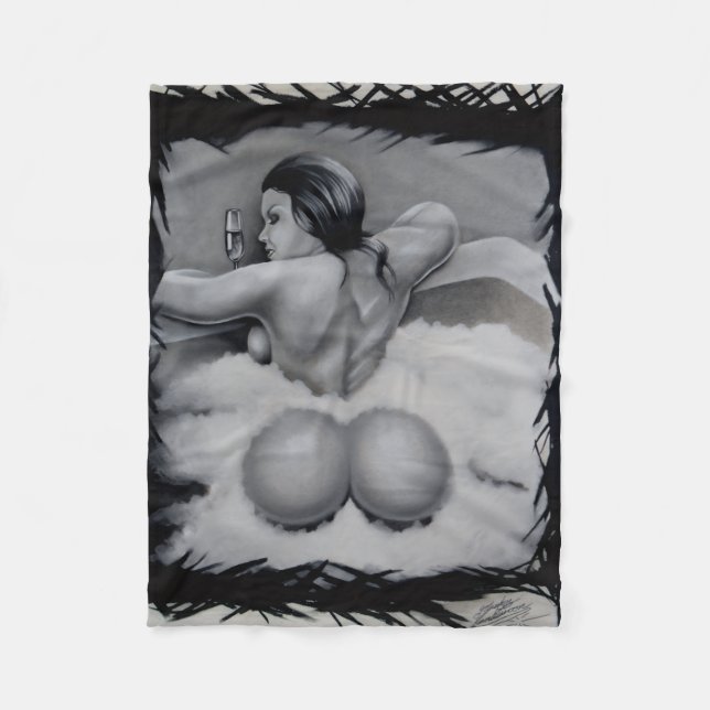 “Bathtime” Fleece Blanket (Front)