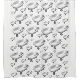 bathtub childrens white showercurtain shower curtain