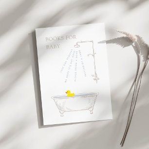 Bathtub Duck Gender Neutral Books For Baby Enclosure Card