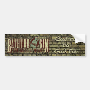 Bathtub Gin Railroad Company Good Folk Sticker