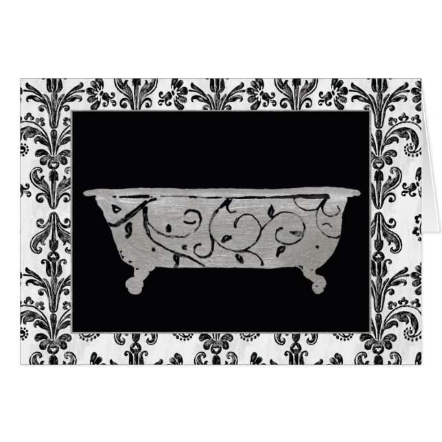 Bathtub in Black and White (Front Horizontal)