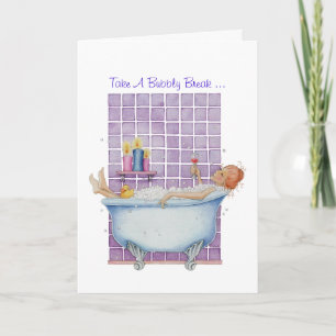 Bathtub Joy Card
