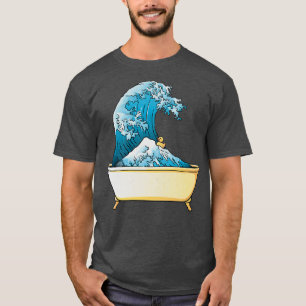 Bathtub Kanagawa Wave by Tobe Fonseca T-Shirt