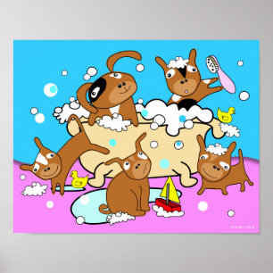 Bathtub Puppy Poster 6