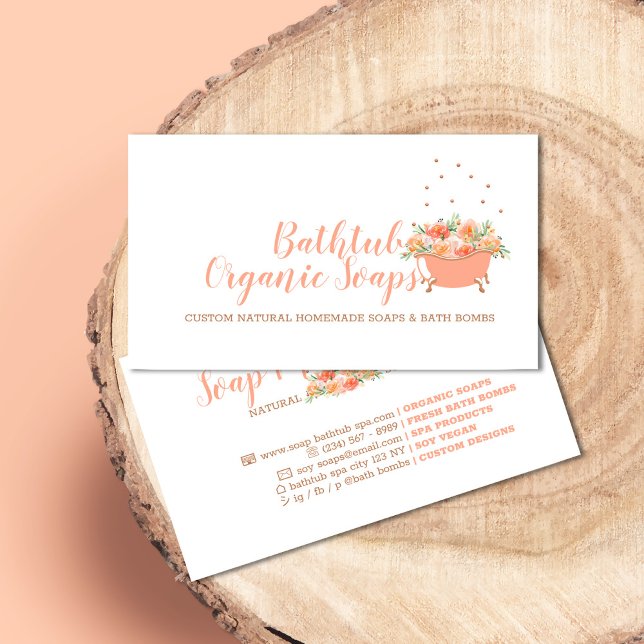 Bathtub Soap Bubble Business Card (Creator Uploaded)
