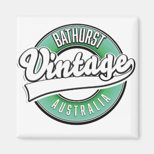 Bathurst australia vintage style logo magnet