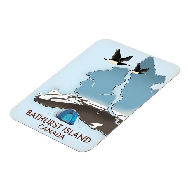Bathurst Island Canada Travel map Magnet (Left Side)