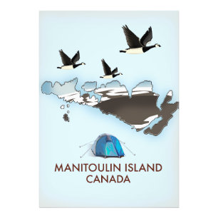 Bathurst Island Canada Travel map Photo Print