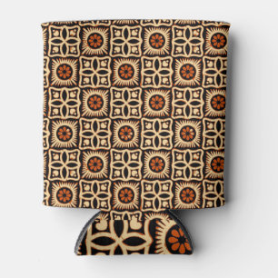 Batik abstract, seamless textile pattern. can cooler