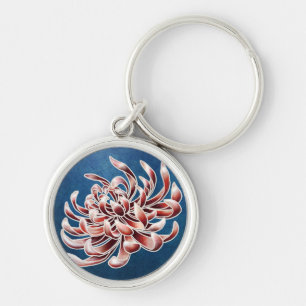 Batik Chrysanthemum Key Ring