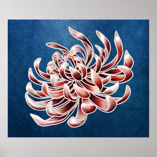 Batik Chrysanthemum Poster (Front)