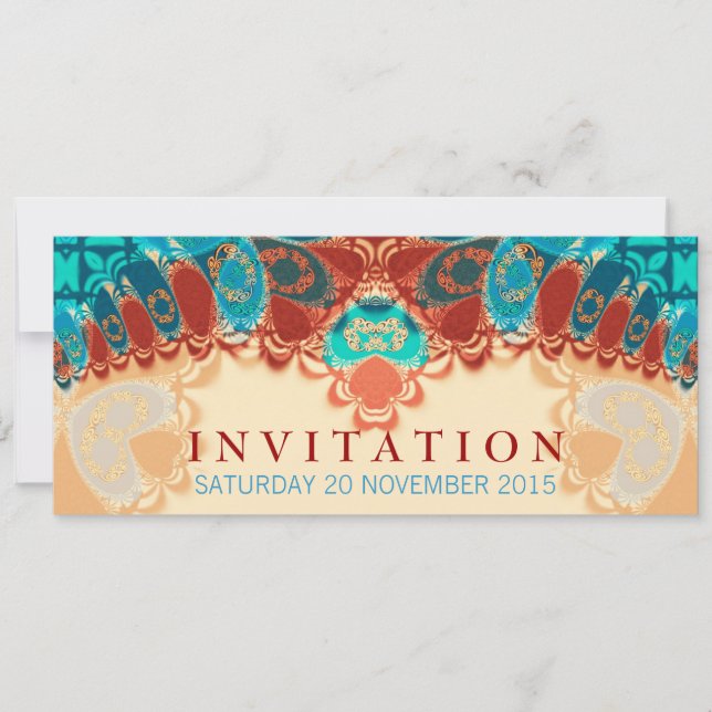 Batik Exotic Birthday / Special Occasion Invitatio Invitation (Front)