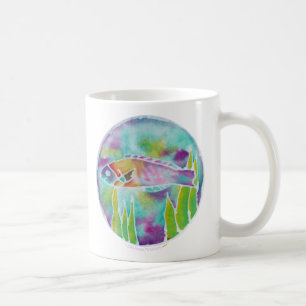 Batik Hinalea Hawaiian Wrasse Fish Batik Art Coffee Mug
